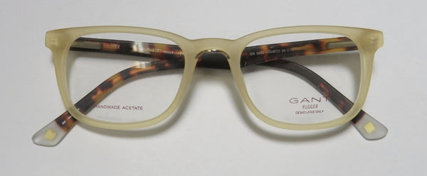 GANT  RUGGER Men's GR5003 Sqaure Eyeglass Frames 50-19-145 -Amber NEW