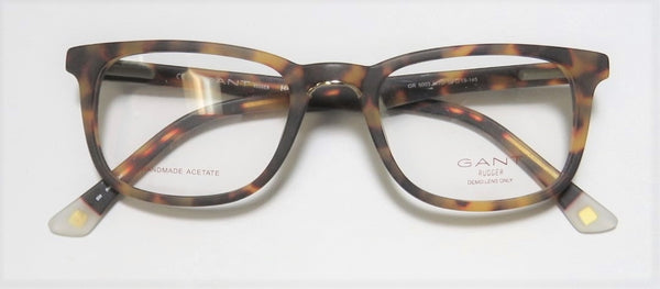 GANT  RUGGER Men's GR5003 Sqaure Eyeglass Frames 50-19-145 -Tortoise NEW