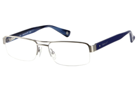 GANT Men's Half Rim GR Issac Eyeglass Frames 53-17-140  -Antique Silver NEW