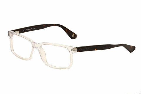 GANT RUGGER Men's Rectangular Linden Eyeglass Frames 54-16-145 -Clear Tortoise