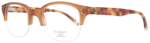 GANT RUGGER Men's Half Rim Tosh Eyeglass Frames 50-20-145  -Matte Brown NEW