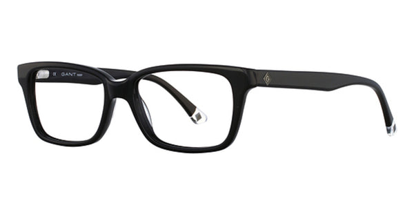 GANT RUGGER GR Yuri Rectangular Eyeglass Frames 52-16-145 -Black NEW