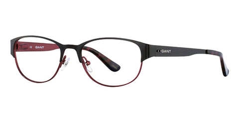 GANT Women's Oval Metal GW101 Eyeglass Frames 51-17-135 -Satin Black NEW