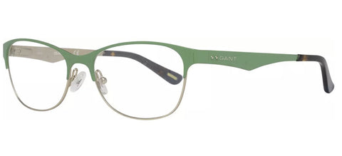 GANT Women's Metal GW4016 Eyeglass Frames 54-17-135 -Satin Green Gold NEW
