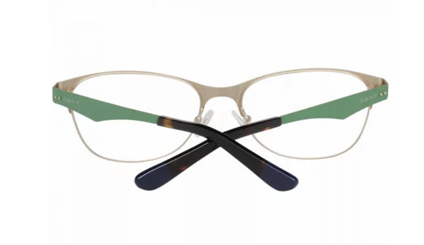 GANT Women's Metal GW4016 Eyeglass Frames 54-17-135 -Satin Green Gold NEW