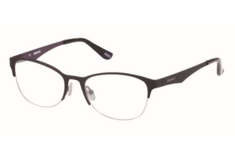 GANT Women's Half Rim GW4018 Eyeglass Frames 52-18-135 -Satin Black Purple NEW