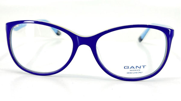 GANT Women's Oval GW4019 Eyeglass Frames 53-16-140  -Blue/ Yellow  NEW