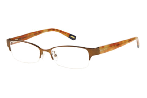GANT Women's Semi-Rimless GW Eliza Eyeglass Frames 48-16-135 -Satin Brown NEW