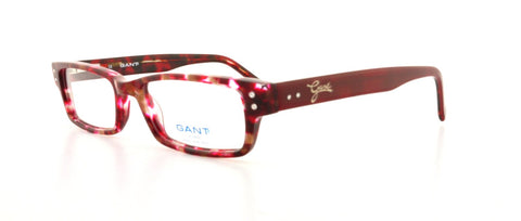 GANT Women's Rectangular Kelly Eyeglass Frames 48-16-135 -Red Marble NEW