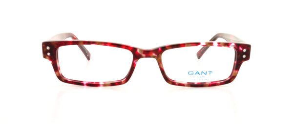 GANT Women's Rectangular Kelly Eyeglass Frames 48-16-135 -Red Marble NEW