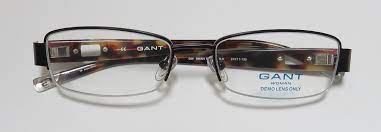 GANT Women's Semi-Rimless Swan St Eyeglass Frames 51-17-135 -Satin Black NEW