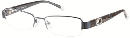 GANT Women's Semi-Rimless Swan St Eyeglass Frames 51-17-135 -Satin Blue NEW