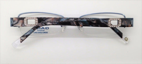 GANT Women's Semi-Rimless Swan St Eyeglass Frames 51-17-135 -Satin Blue NEW