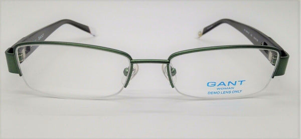 GANT Women's Semi-Rimless Swan St Eyeglass Frames 51-17-135 -Satin Olive NEW