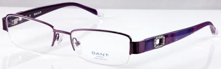 GANT Women's Semi-Rimless Swan St Eyeglass Frames 51-17-135 -Satin Purple NEW