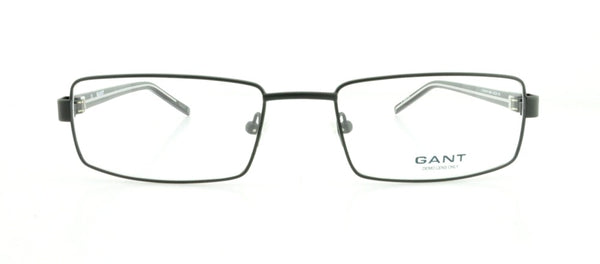 GANT Men's Rectangular G David Eyeglass Frames 58-20-140  -Satin Black NEW
