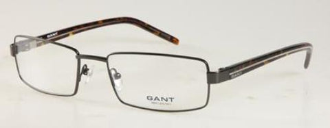 GANT Men's Rectangular G David Eyeglass Frames 58-20-140  -Satin Gunmetal NEW