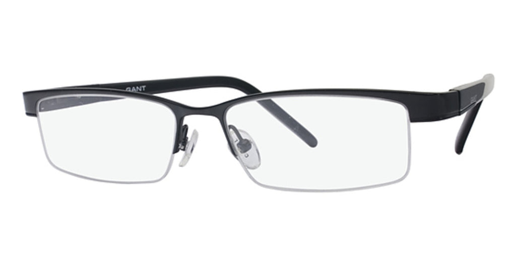GANT Men's Half Rim Horatio Eyeglass Frames 51-15-135  -Satin Black NEW