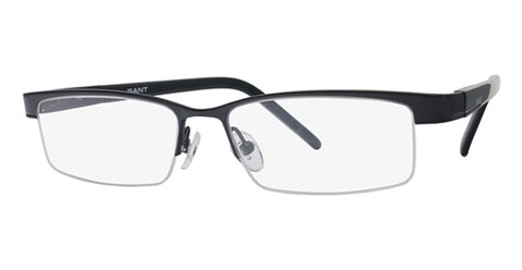 GANT Men's Half Rim Horatio Eyeglass Frames 51-15-135  -Satin Black NEW
