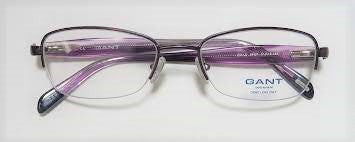 GANT Women's Semi-Rimless GW Lo Eyeglass Frames 51-18-135  -Satin Purple NEW