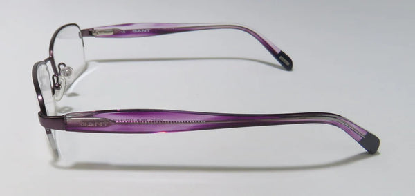 GANT Women's Semi-Rimless GW Lo Eyeglass Frames 51-18-135  -Satin Purple NEW