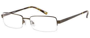 GANT Men's Half Rim G Thomas Eyeglass Frames 56-18-140  -Satin Brown NEW