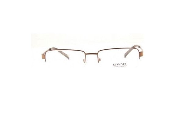 GANT Men's Half Rim G Thomas Eyeglass Frames 56-18-140  -Satin Brown NEW