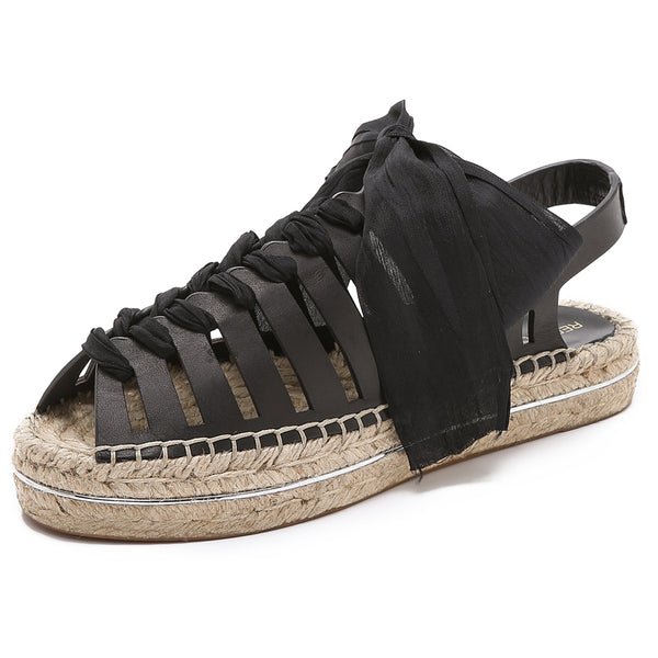 REBECCA MINKOFF Women's Gemma Lace-Up Espadrille Sandals $225 NIB