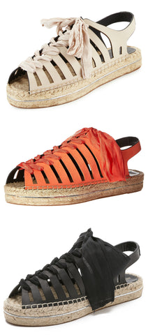 REBECCA MINKOFF Women's Gemma Lace-Up Espadrille Sandals $225 NIB