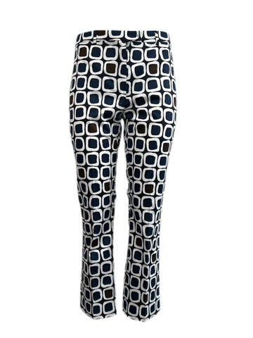Max Mara Women's Midnightblue Geode Straight Pants Size 8 NWT