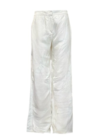 Max Mara Women's White Gerry Straight Pants Size 10 NWT