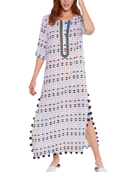 ROBERTA ROLLER RABBIT Women's Cloud Gideon Tekka Long Kurta $175 NEW