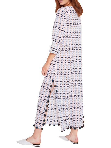 ROBERTA ROLLER RABBIT Women's Cloud Gideon Tekka Long Kurta $175 NEW
