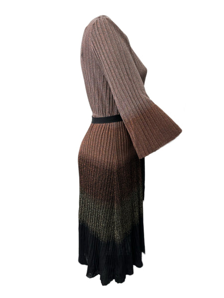 Marina Rinaldi Women's Brown Ginestra A-line Dress Size XL NWT