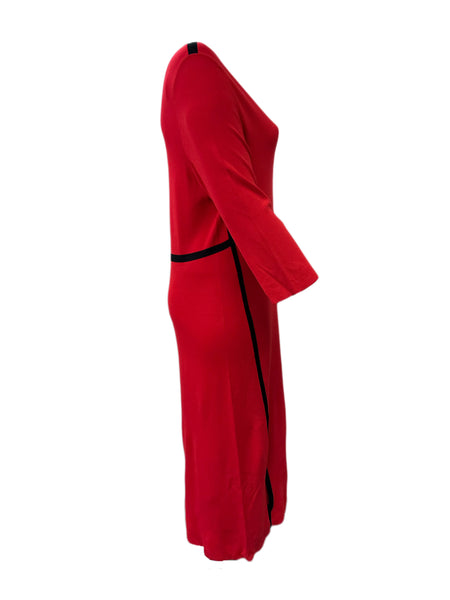 Marina Rinaldi Women's Red Giove Long Sleeve Shift Dress Size XL NWT