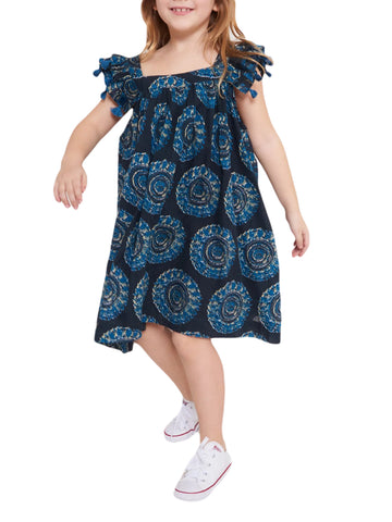 ROBERTA ROLLER RABBIT Girls Indigo Ambrose Vickey Dress $75 NEW