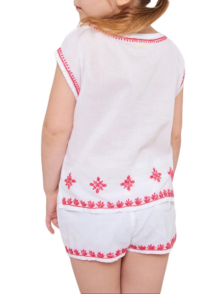 ROBERTA ROLLER RABBIT Girls White & Pink Ellie Set $65 NEW