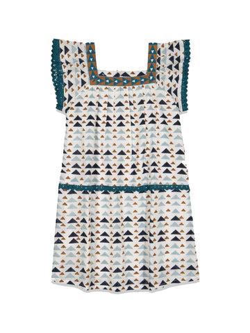 ROBERTA ROLLER RABBIT Girls Cloud Gideon Oceana Dress $75 NEW