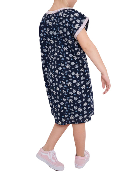 ROBERTA ROLLER RABBIT Girls Navy Blue Jessica Akari Dress $55 NEW