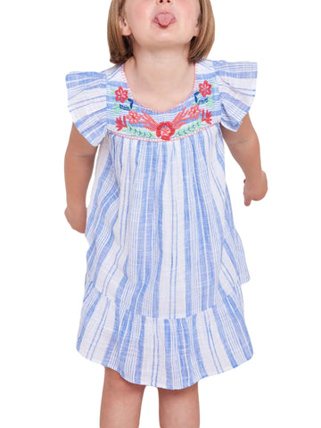 ROBERTA ROLLER RABBIT Little Girls Blue Montauk Aimee Dress 2 Years $78 NEW