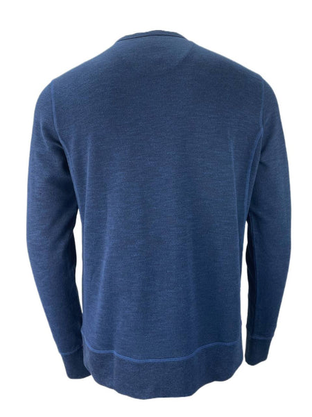 GOOD MAN BRAND Men's Blue Long Sleeve Notch Neck Sweatshirt NWT