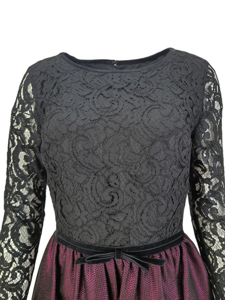 ERIN Women's Black Lace Dress #41114903400 6 NWT