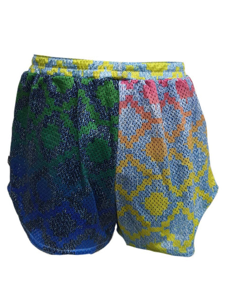 TEREZ Girl's Multicolor Find Your Tribe Shorts #333017665 NWT