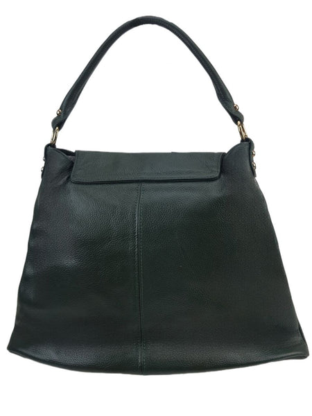 ONNA EHRLICH Women's Green Soft Leather Kelly Shoulder Bag #Klley One Size NWT