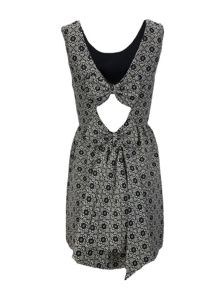 ERIN Women's Black Open Back Bows Dress #40811274720 6 NWT