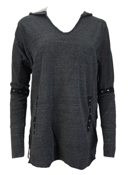 TEREZ Women's Grey Charcoal French Terry Hoodie #22397785 X-Small NWT