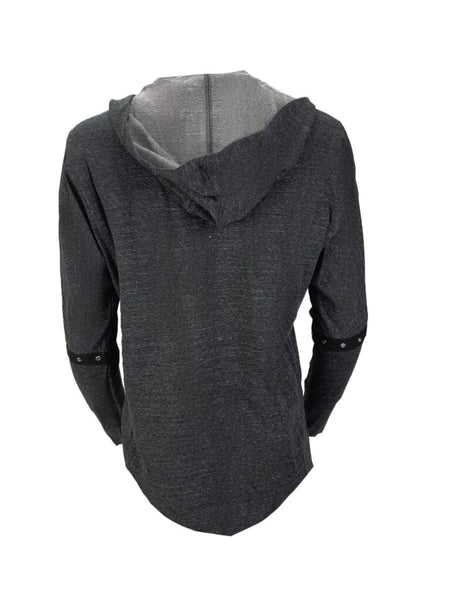 TEREZ Women's Grey Charcoal French Terry Hoodie #22397785 X-Small NWT
