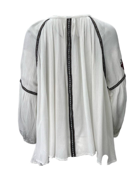 LOST IN LUNAR Women's White Gypsy Rising Top Size US 6 NWT