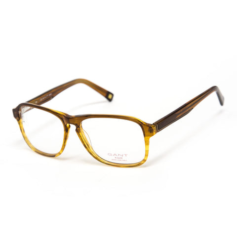 Gant Hollis Rectangular Eyeglass Frames 54mm - Amber NEW