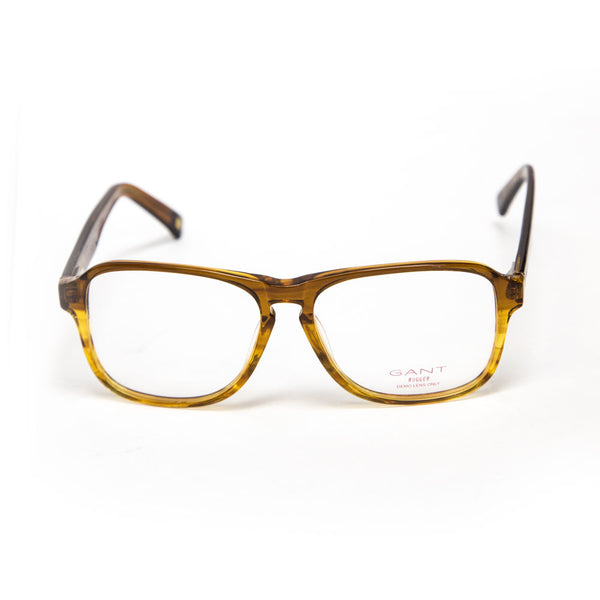 Gant Hollis Rectangular Eyeglass Frames 54mm - Amber NEW